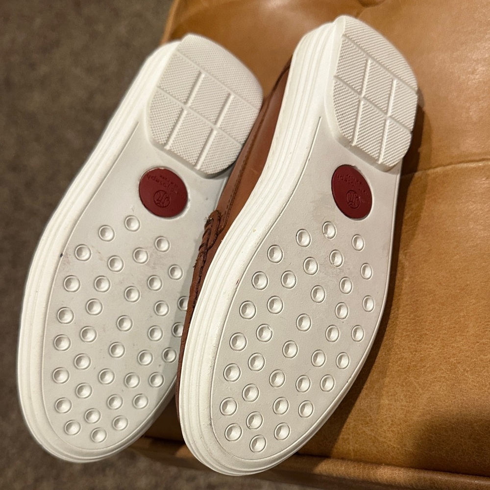 Marc Joseph Tan Leather Men's Slip-Ons - Picture 4 of 6
